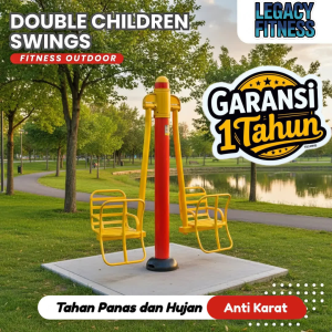 jual double children swings outdoor