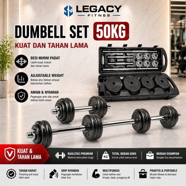 DUMBLE SET 50 KG METAL