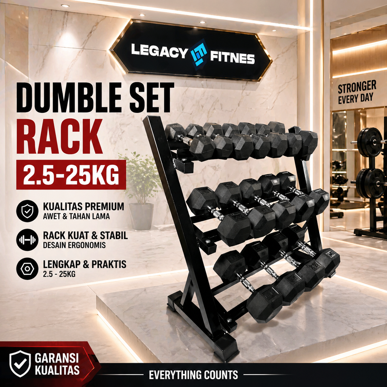 DUMBEL SET 2.5-25KG