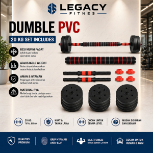 jual dumble set 20 kg pvc