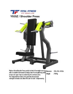 Jual alat fitnes shoulder press komersial import
