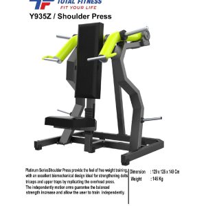 Jual alat fitnes shoulder press komersial import
