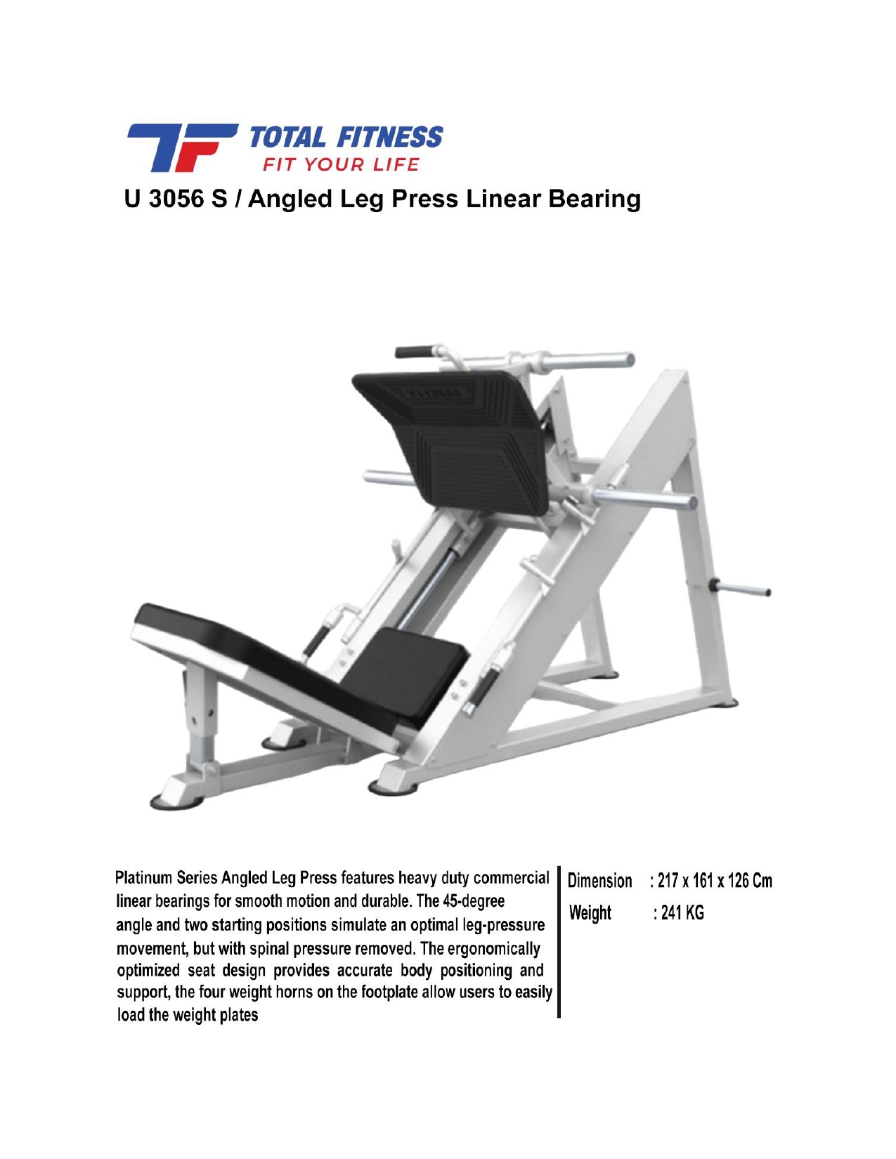 Jual angled leg press linear bearing