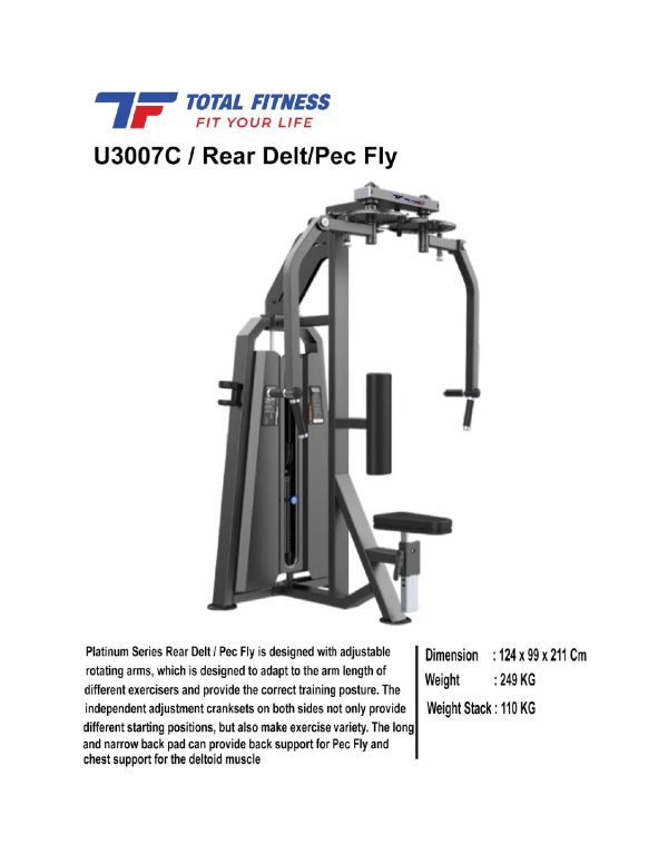 Jual alat fitnes rear delt pec fly