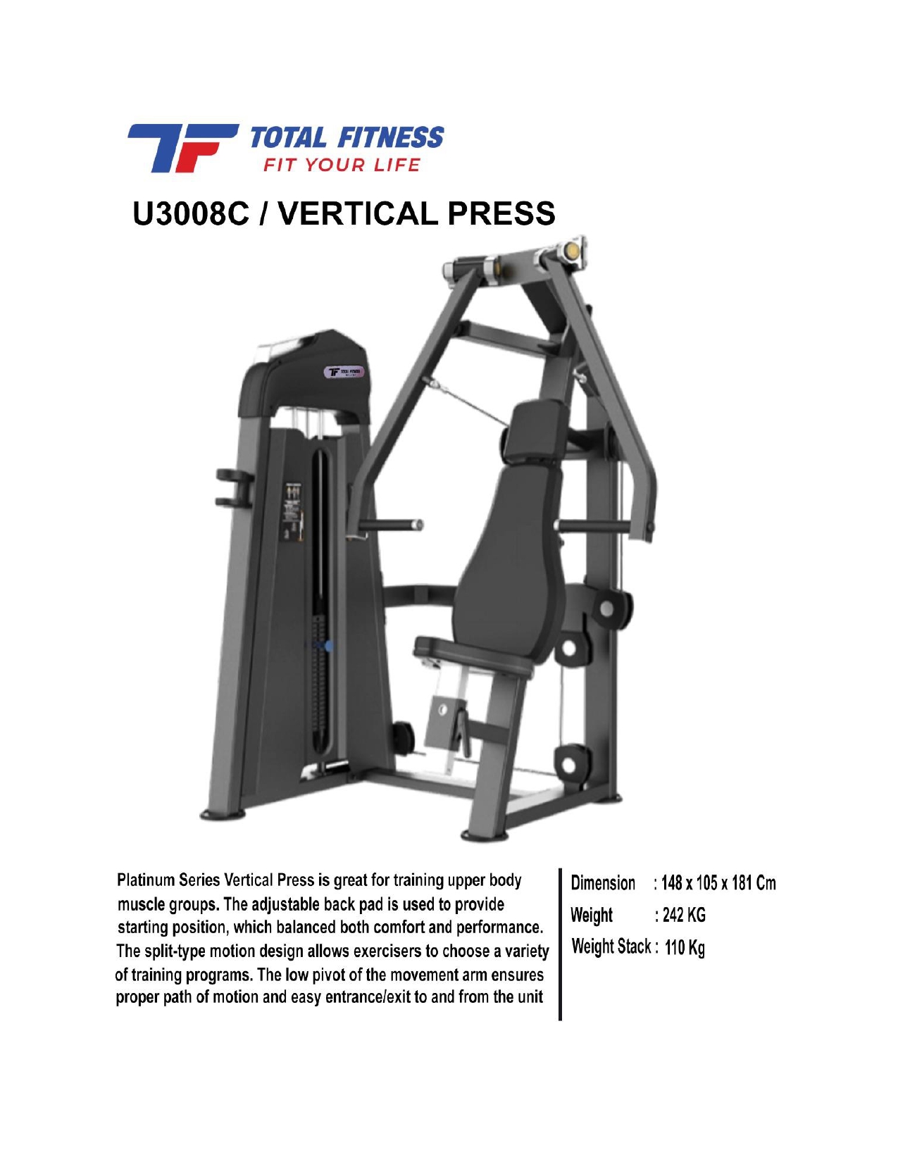 jual alat fitnes vertical press