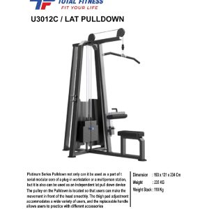 Jual alat fitnes lat pulldown untuk home gym