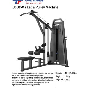 Jual alat fitnes lat & pulley machine komersial