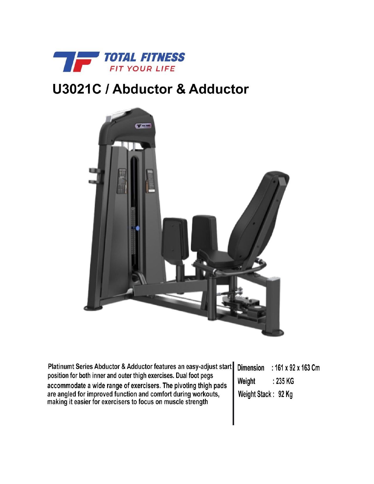 jual alat fitnes Abductor & Adductor