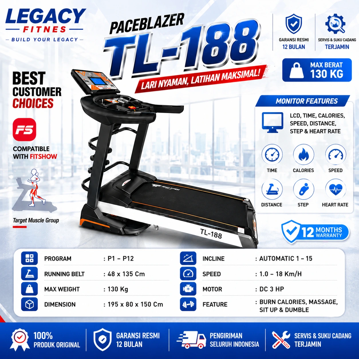 Jual Alat Fitnes - Fitnes TL 188