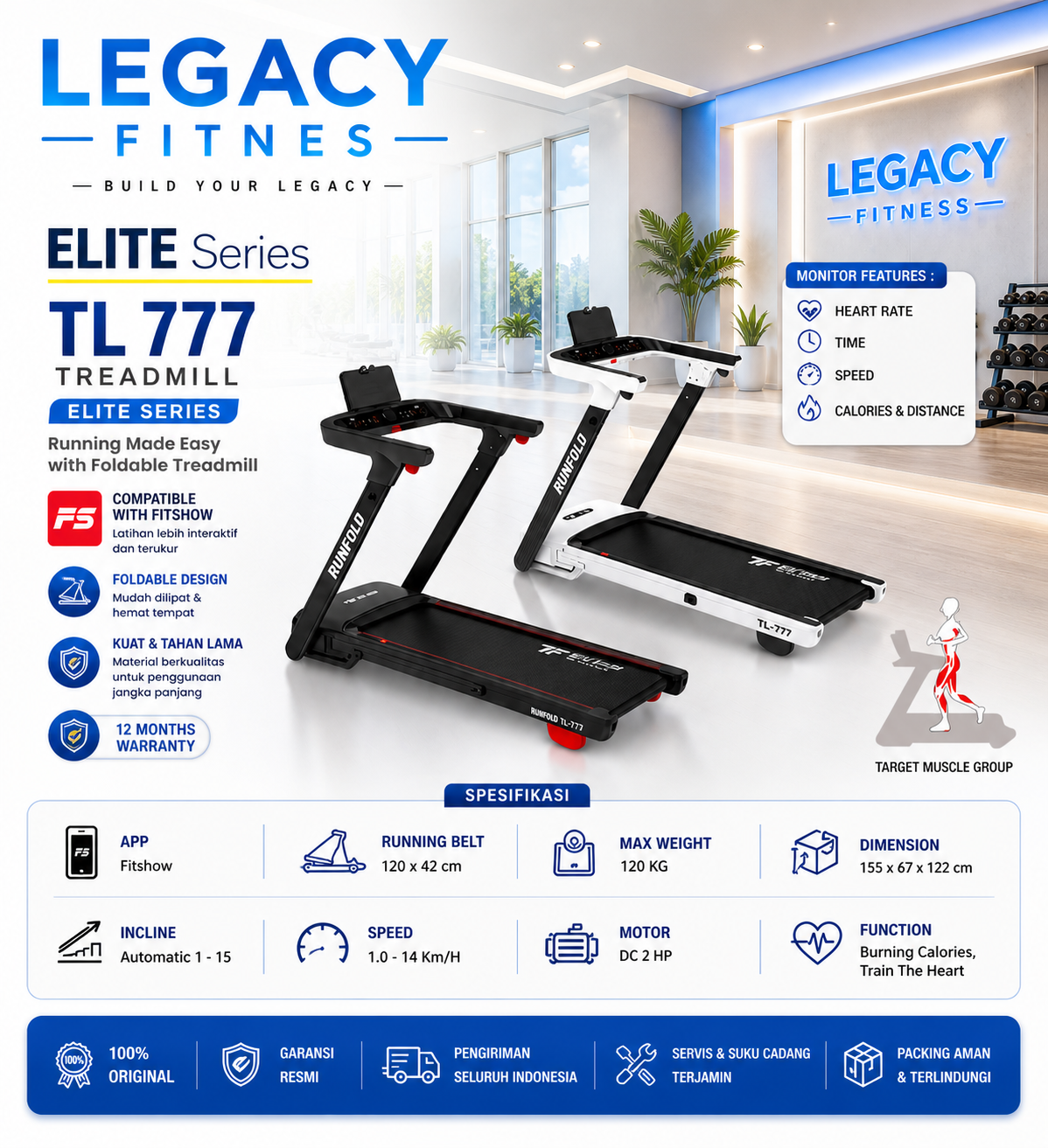 Jual Alat Fitnes Elite Series TL 777