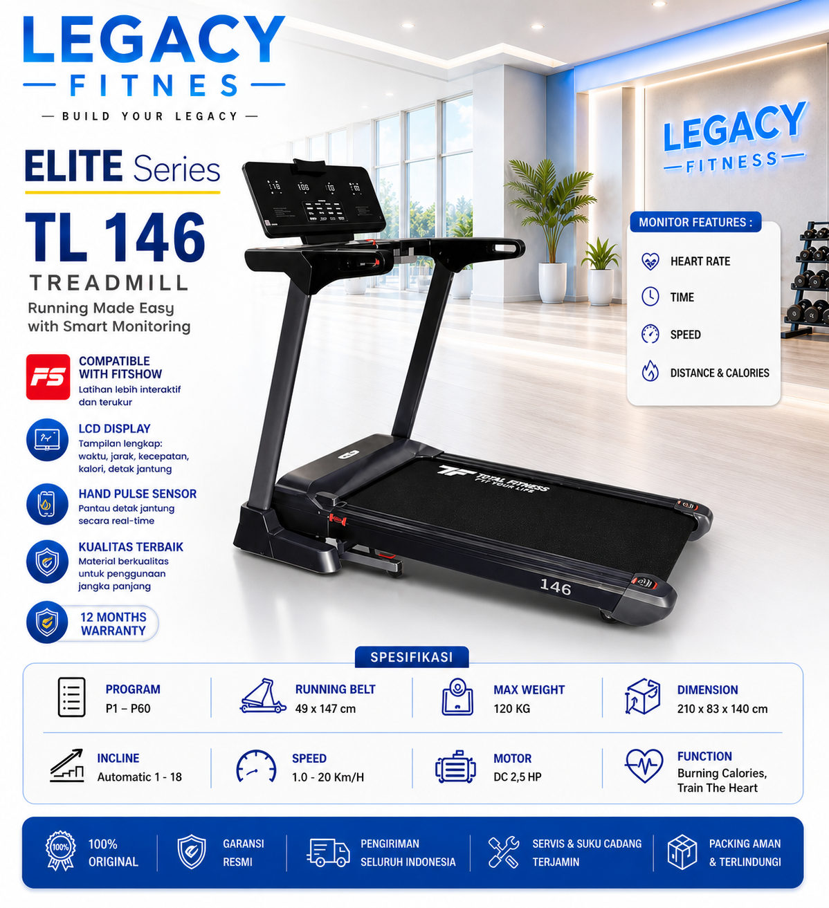Treadmil Legacy TL 146