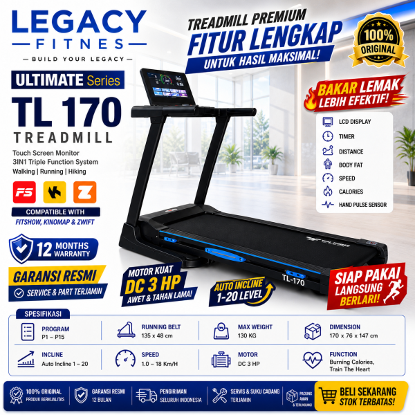 alat fitnes Treadmill TL 170
