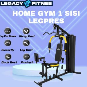 Home gym 1 sisi legpress pres alat fitnes